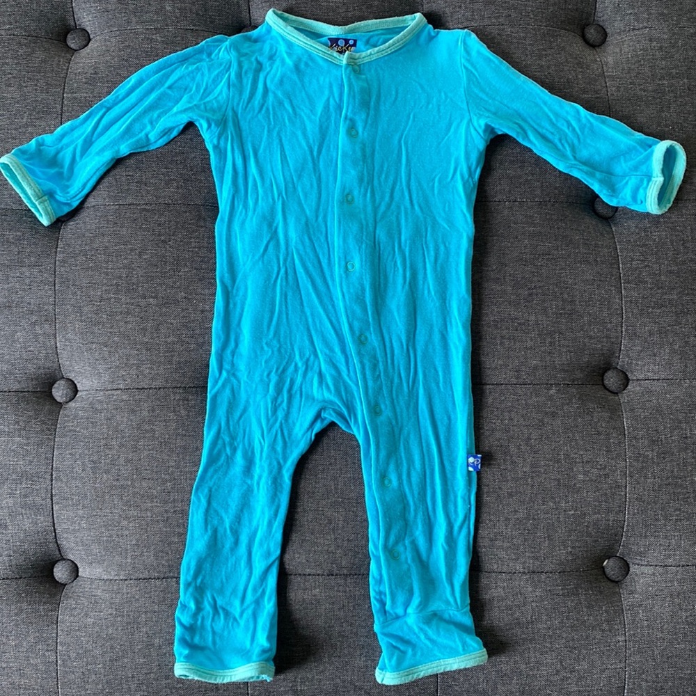 Kickee pant onesie snap up pajama